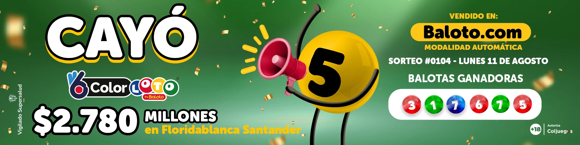 Banner Baloto 0